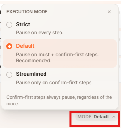 Execution Modes